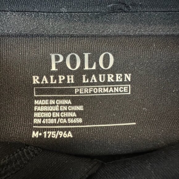 Polo Ralph Lauren P Wing Performance Black Hooded Long Sleeve T Shirt Medium - Picture 14 of 16